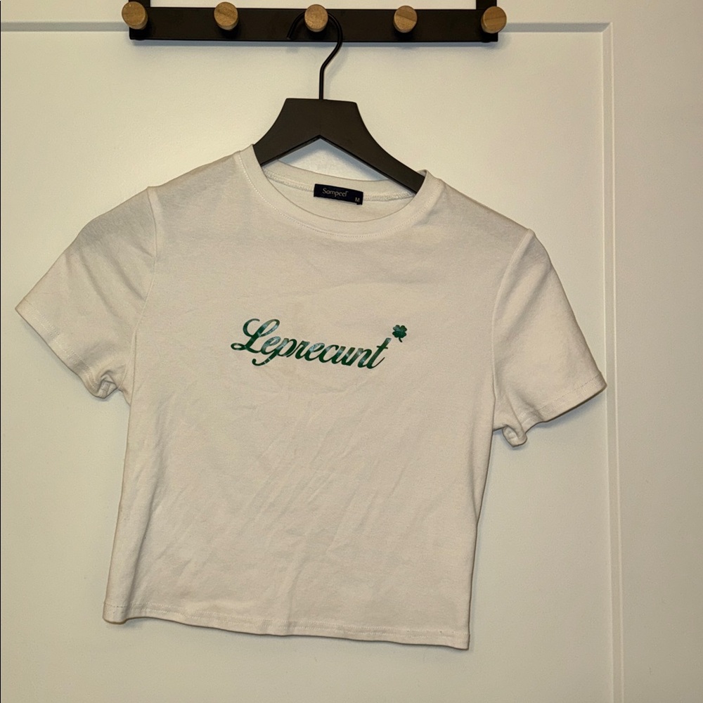 White Leprec*nt Graphic Tee - St.Patrick’s Day